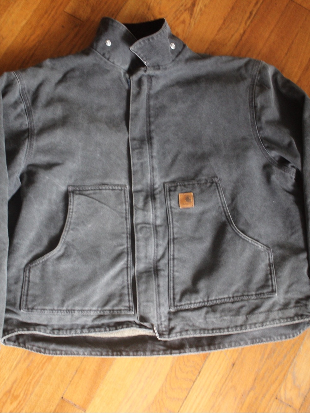 Vintage Carhartt J164 Dearborn Sherpa Lined Jacket Grey XXL PTL 